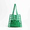 Hollow Mesh Knitted Purse Summer Shoulder Beach Bag - Green