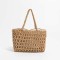 Hollow Out 2 Pcs Fish Net Beach Handbag Bags - Khaki