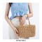 Hollow Out 2 Pcs Fish Net Beach Handbag Bags - White