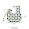 Cute Mini Japanese Wrist Knot Lines Decorated Lunch Washable Day Bags - Green