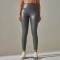 High Waist Spandex Leggings Stretch Pants - Gray