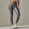 High Waist Spandex Leggings Stretch Pants - Gray