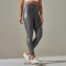 High Waist Spandex Leggings Stretch Pants - Gray