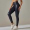 High Waist Spandex Leggings Stretch Pants - Navy