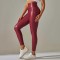 High Waist Spandex Leggings Stretch Pants - Red