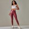 High Waist Spandex Leggings Stretch Pants - Red