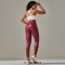 High Waist Spandex Leggings Stretch Pants - Red