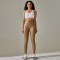 High Waist Spandex Leggings Stretch Pants - Yellow