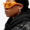 Vintage 2000s Twisted Hip Hop Trendy Streetwear Sunglasses - Black Silver