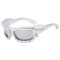 Vintage 2000s Twisted Hip Hop Trendy Streetwear Sunglasses - Silver