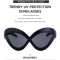 Vintage Oversized Wave Beach Sunglasses - Brown