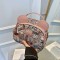 Oblique Straddle Zipper Shoulder Kawaii Bear Pattern Bag - Pink