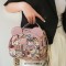 Oblique Straddle Zipper Shoulder Kawaii Bear Pattern Bag - Pink