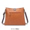 Retro Style Native American Actec Print Tote Tassels Large Size Bag - Brown Faux Leather