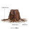 Rivet Deocated Tassel Western Cowboy Style Rocker Shoulder Bag - Brown Faux Leather