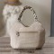 Ethnic Style Canvas Embroidered Small Bag - Beige Canvas