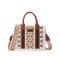 Multi-functional Designer Native American Pattern Print Tote Small Crossbody Handbag - Yellow Polyester