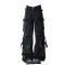 2000s American Vintage Japanaese Streetwear Denim Cargo Pants - Black Denim