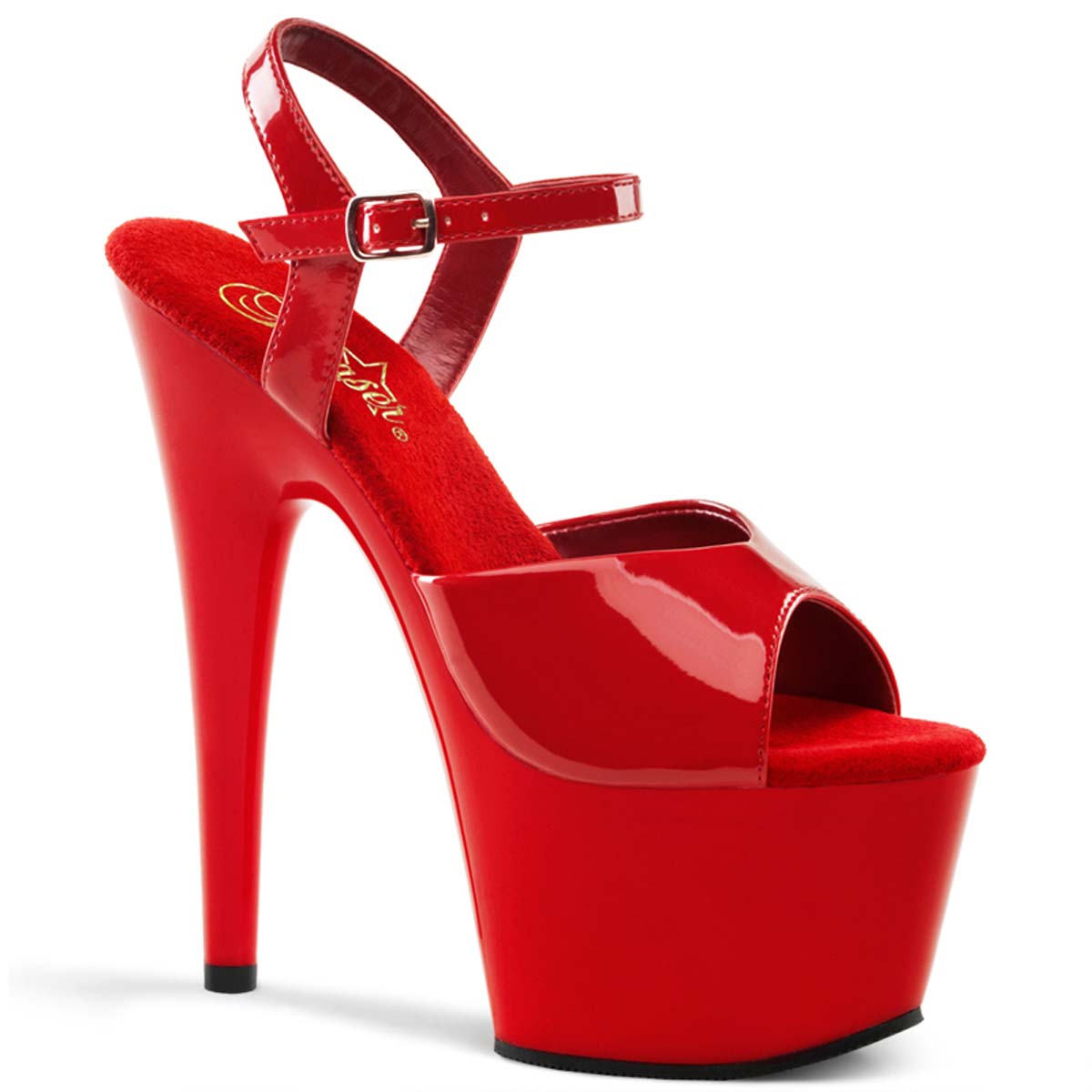 Pleaser Adore-709 - Red/Red in Sexy Heels & Platforms - $53.95