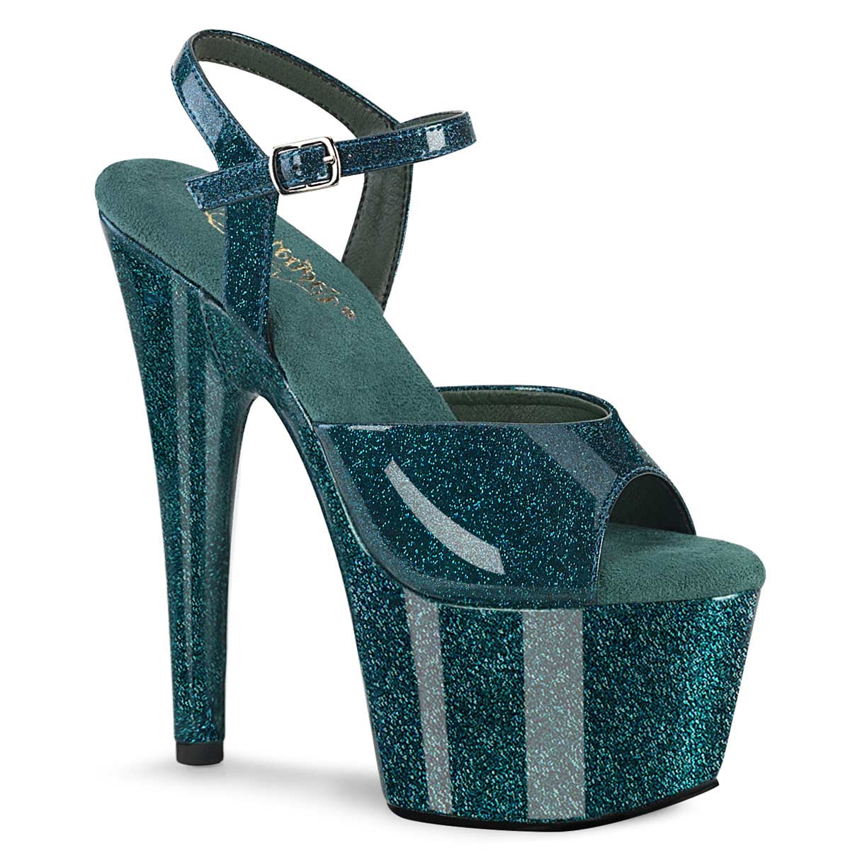 Gianvito Rossi Portofino Platform Sandals Teal Suede Size 36.5 Ankle S –  Celebrity Owned