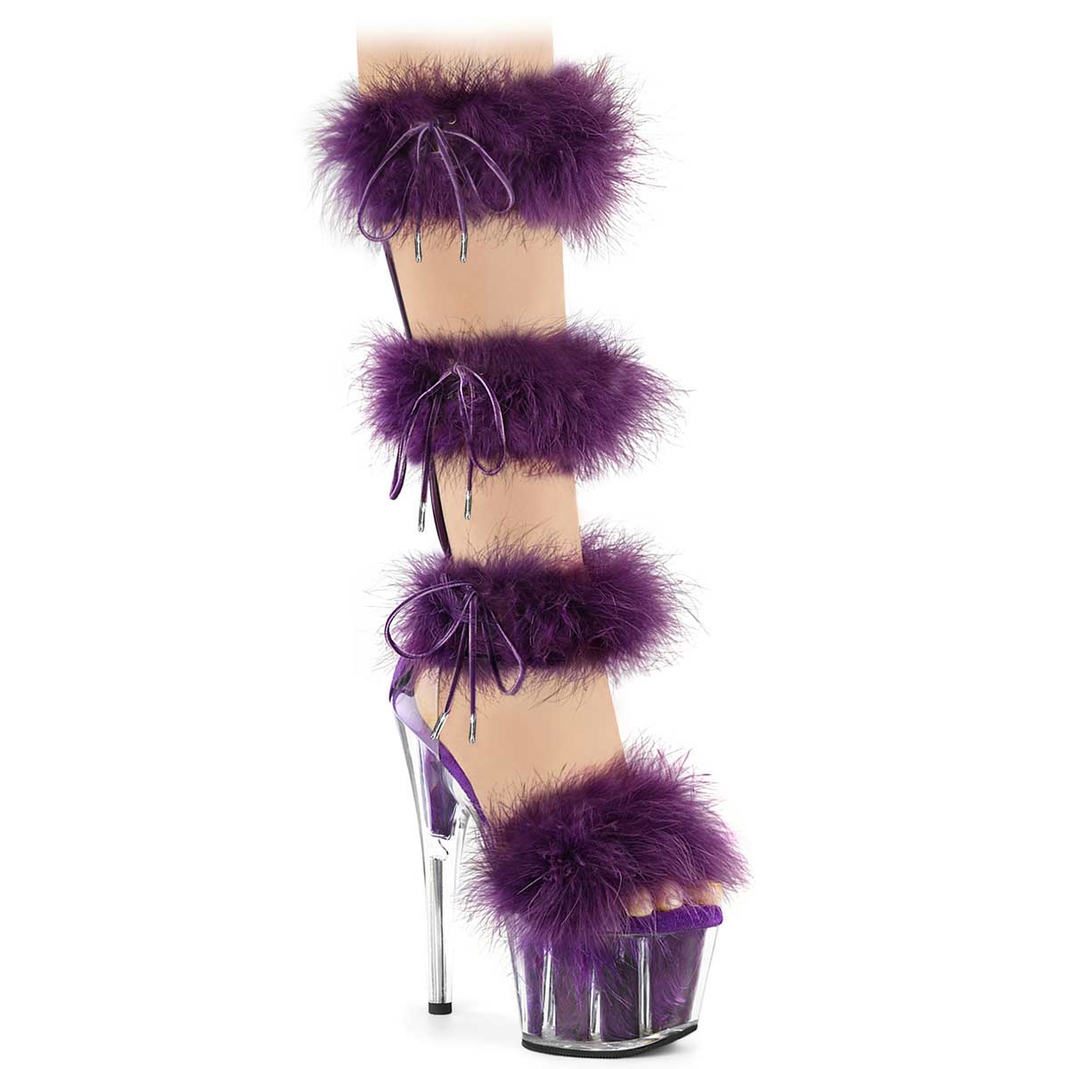 Luxury new women feminine high-heeled fur drag outdoor all-match