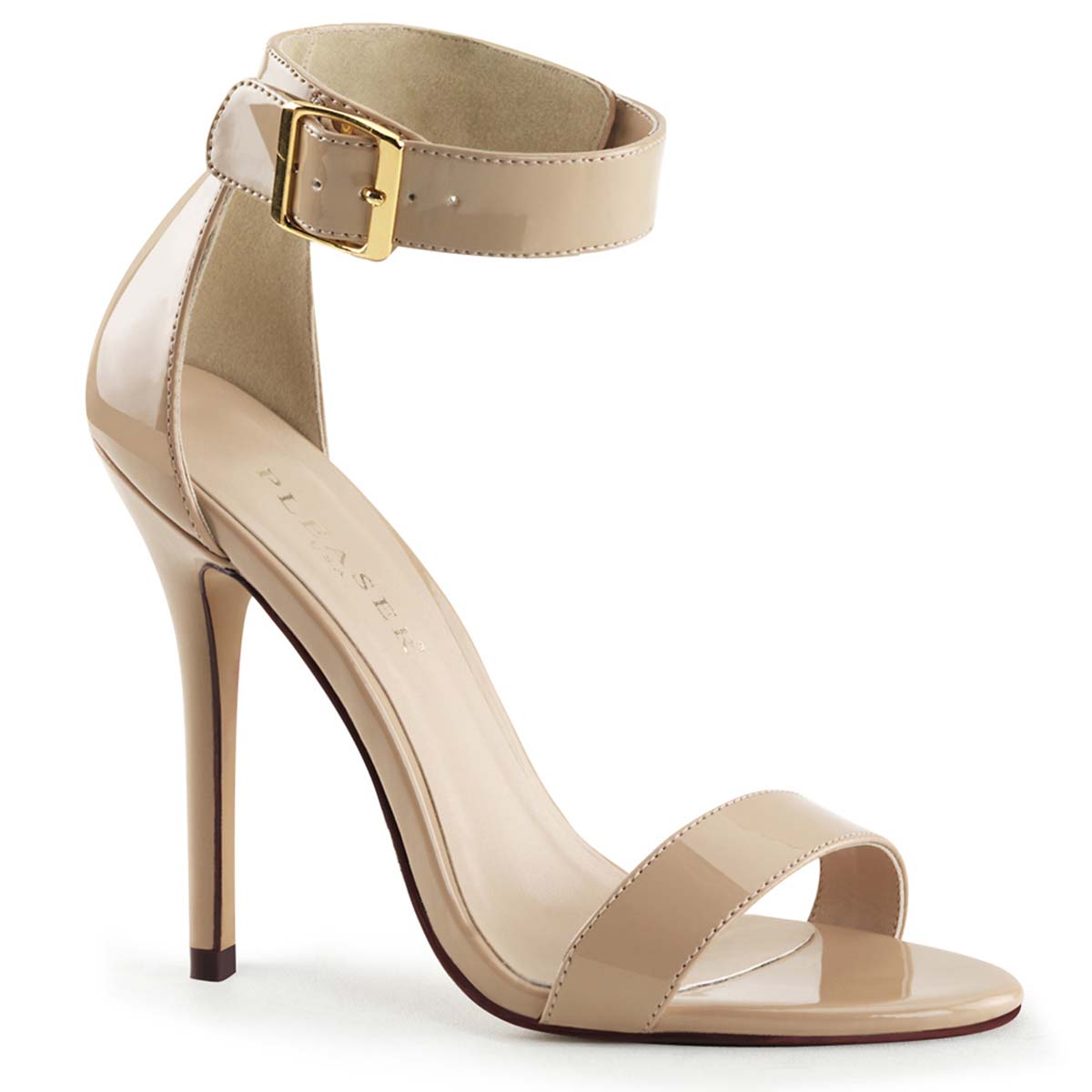 Pleaser Amuse-10 - Cream Patent in Heels & Platforms - $44.95