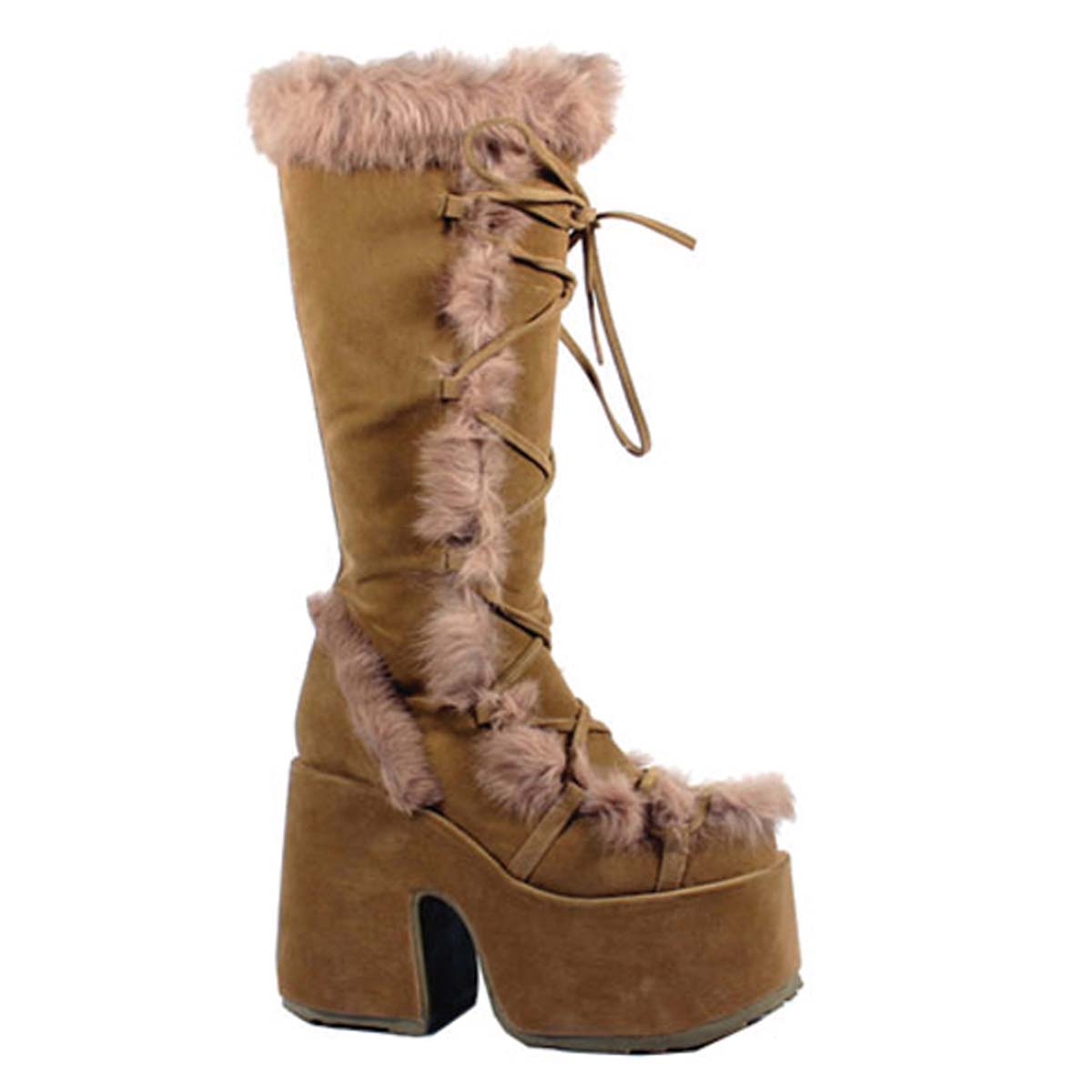 Pleaser Demonia Camel-311 - Camel Veggie Suede in Sexy ...