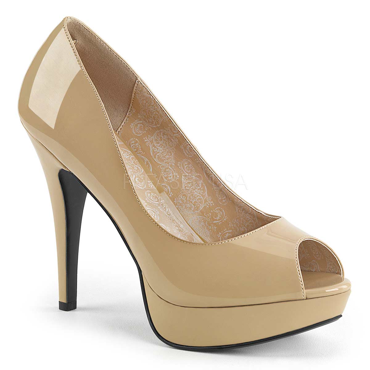 Pleaser CHLOE01 Cream in Sexy Heels & Platforms 55.95