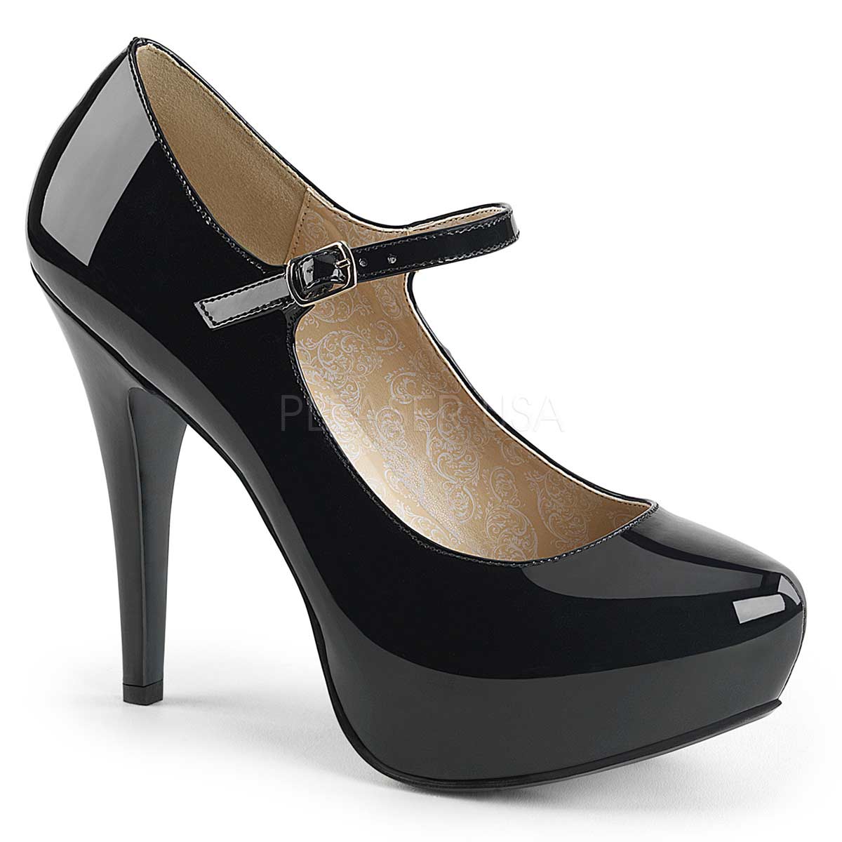 Pleaser CHLOE-02 - Black in Sexy Heels & Platforms - $65.95