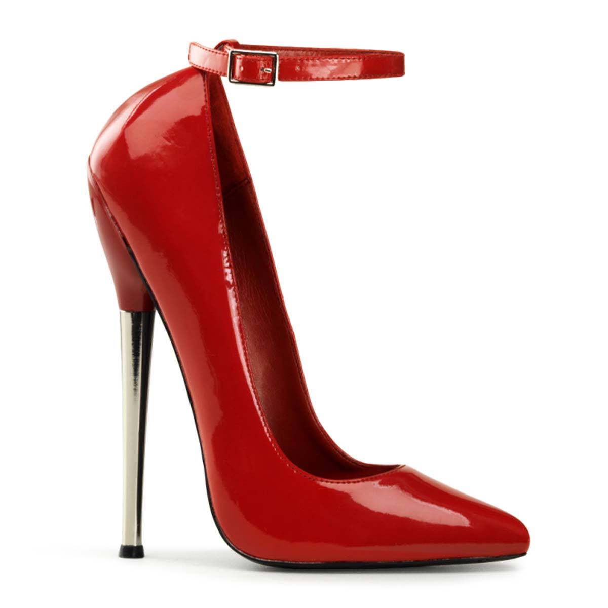 Pleaser Devious Dagger-12 - Red Patent in Sexy Heels & Platforms - $73.95