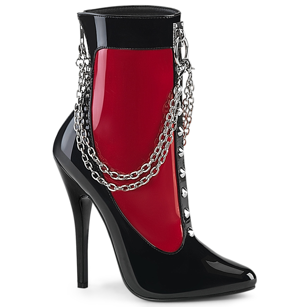 Pleaser Domina 1033 Black Red Patent in Sexy Boots 79.95