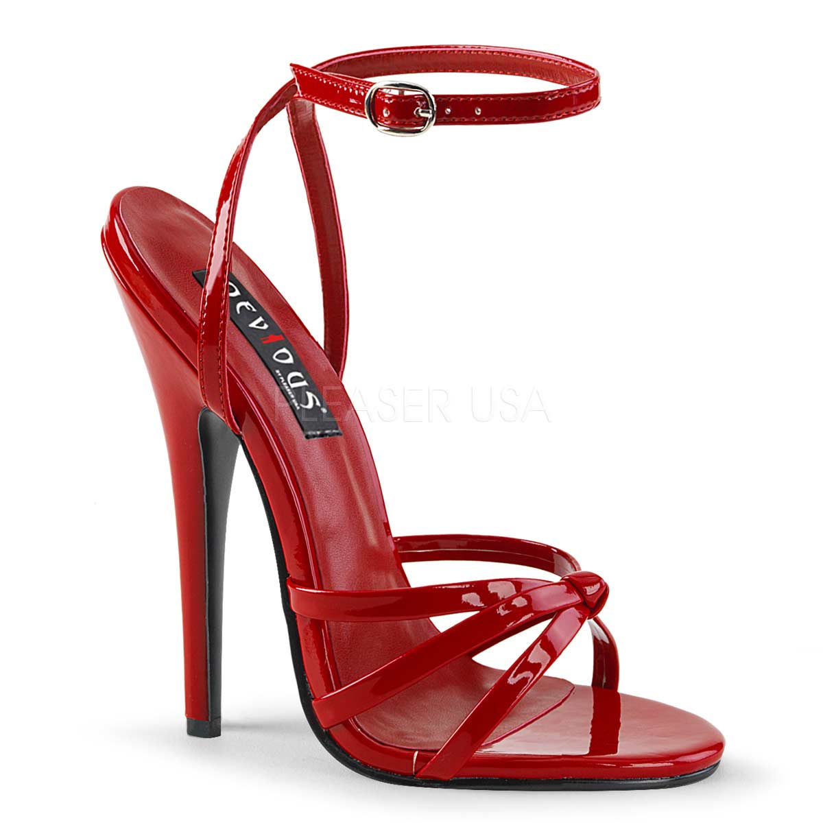 Pleaser Domina-108 - Red Pat in Sexy Heels & Platforms - $53.95