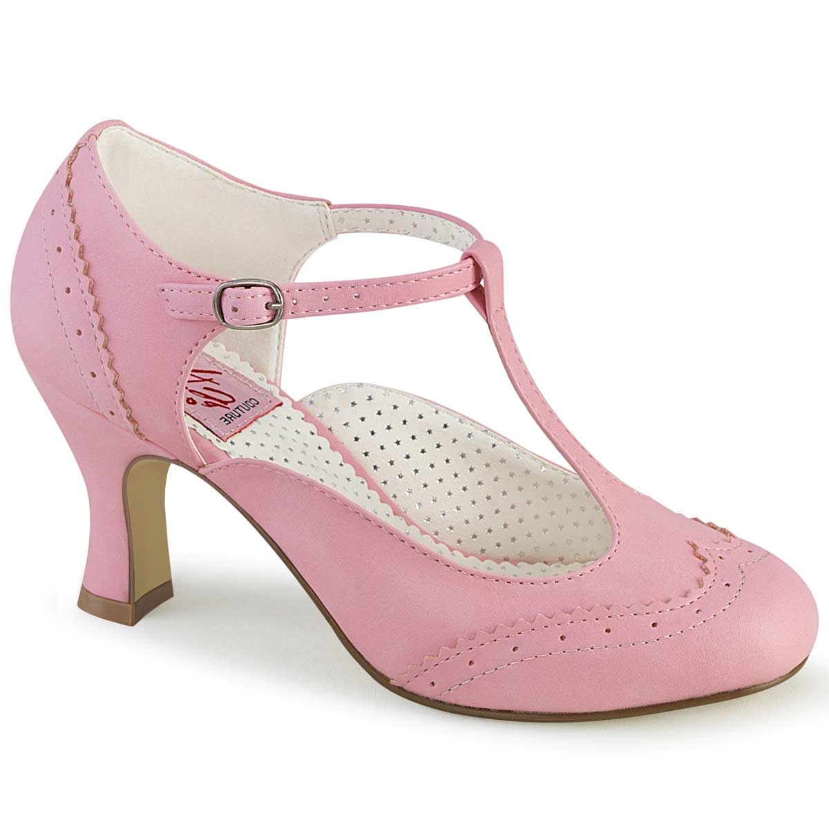 Pleaser Flapper-26 - Pink Faux Leather in Sexy Heels & Platforms - $51.91