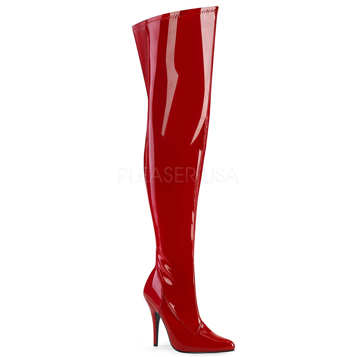 Pleaser Seduce-3000WC - Red Str Pat in Sexy Boots - $77.95