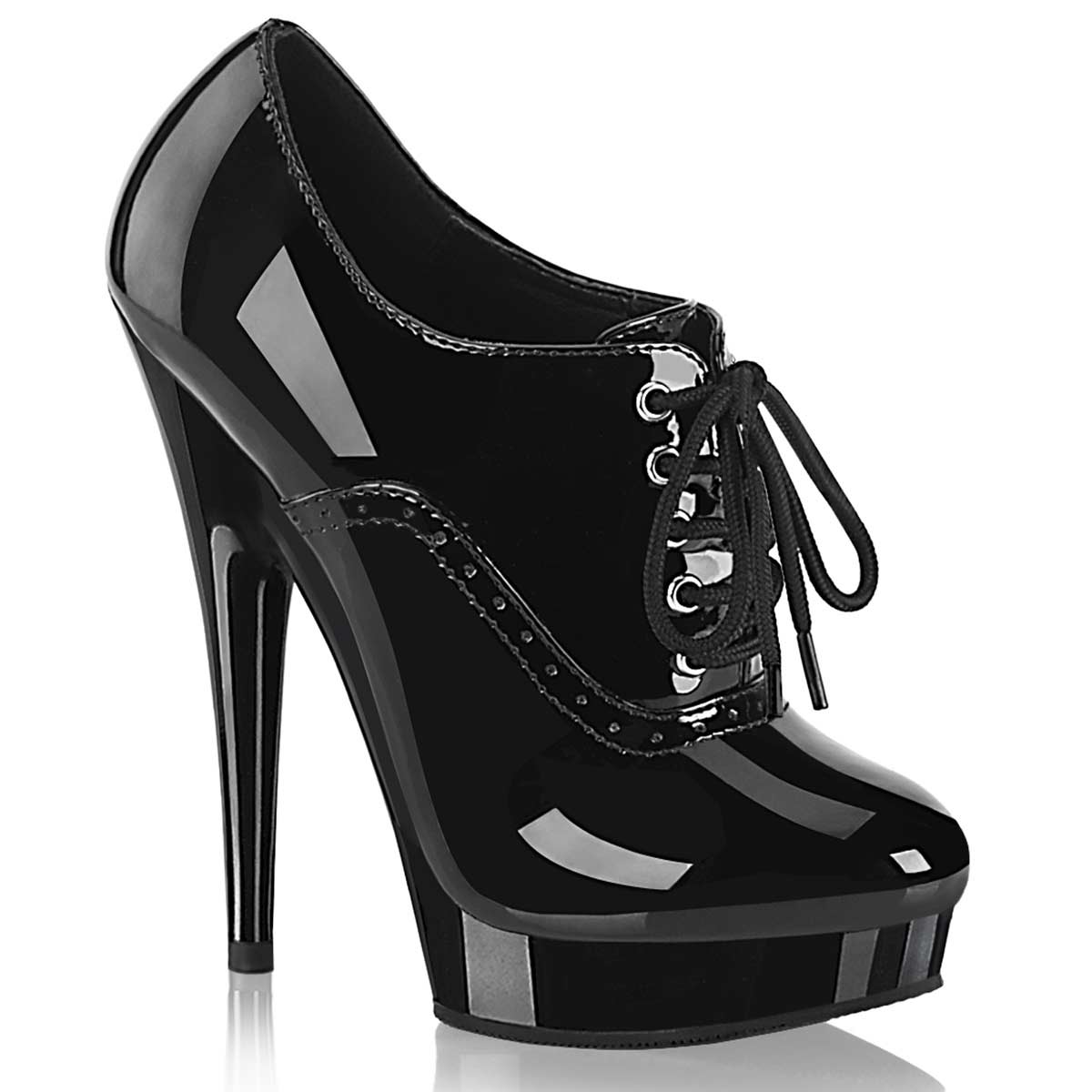 Pleaser Sultry-660 - Black Pat in Sexy Boots - $52.79