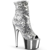 ADORE-1008SQ - Silver Sequins Silver Chrome