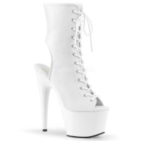 Adore-1016 - White Faux Leather  