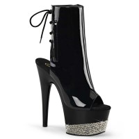 ADORE-1018-3 - Black Pewter Rhinestones