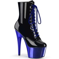 Adore-1020 - Black Pat Royal Blue Chrome  
