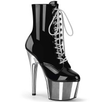 Adore-1020 - Black Pat Silver Chrome  