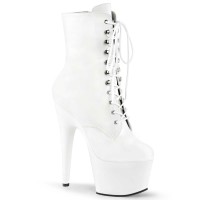 Adore-1020 - White Faux Leather Matte