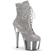 Adore-1020CHRS - Silver Rhinestones Chrome