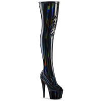 Adore-3011HWR - Black Patent Hologram