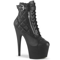 Adore-700-05 - Black Faux Leather Matte