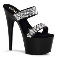 Adore-702-2 - Black Patent/Clear