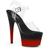 Adore-708BR-H - Clear Black Red  