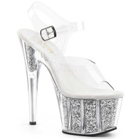 Adore-708G - Clear Silver Glitter Inserts  