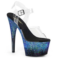 Adore-708SS - Clear Black Blue Multi Glitter  