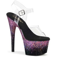Adore-708SS - Black Purple Glitter
