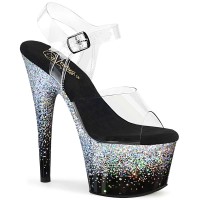 Adore-708SS - Clear Black Silver Multi Glitter